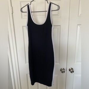 Elegant Black and White Dress